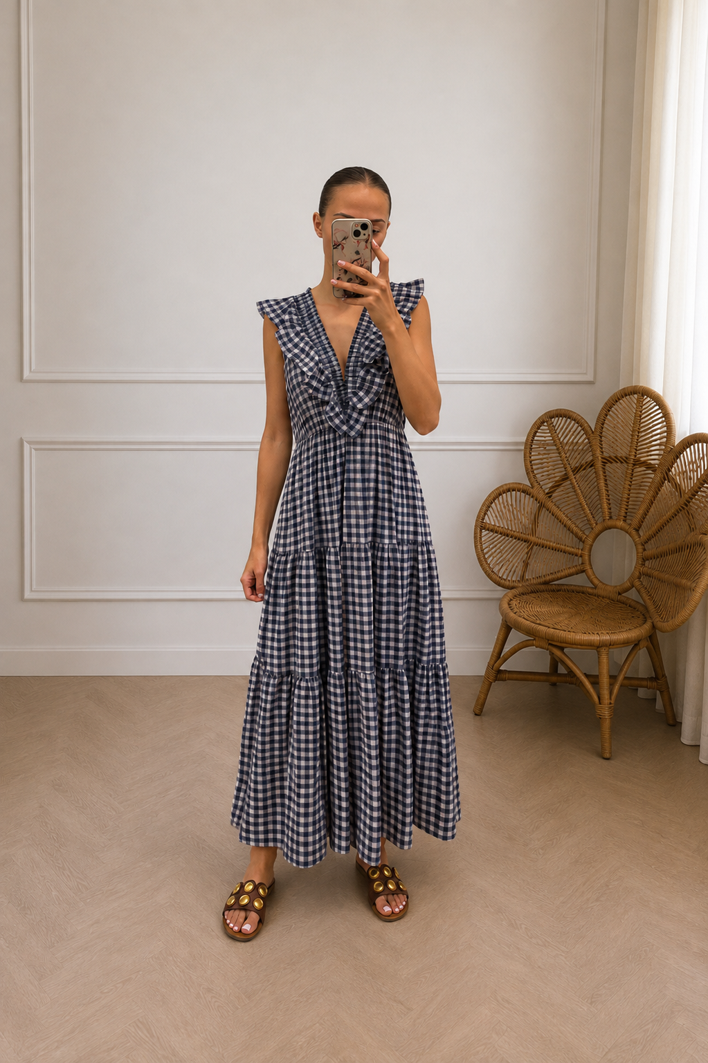 VESTIDO VICHY MAR