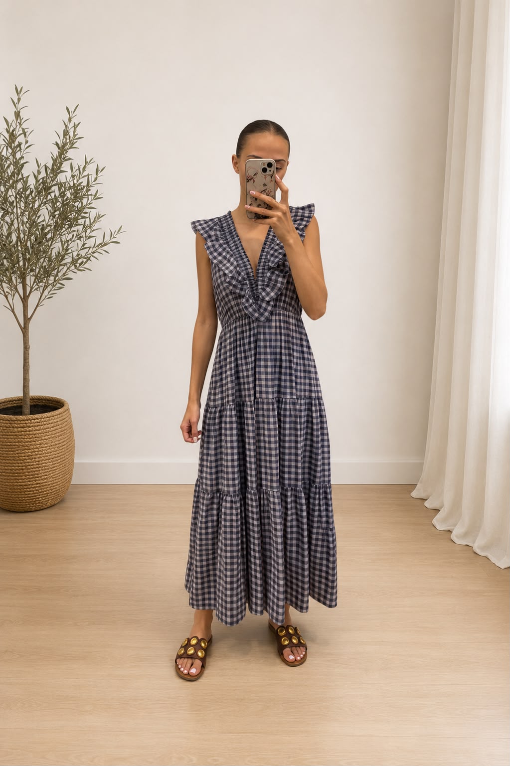VESTIDO VICHY MAR